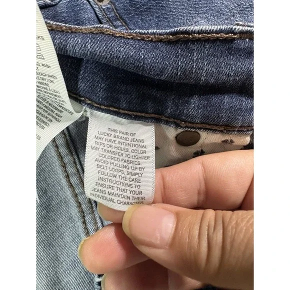 Lucky Brand Charlie Skinny Jeans Women 6/28 A Low Rise Preppy - Picture 6 of 11